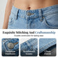 Stretch-Jeans mit hoher Taille und ausgestelltem Bein für Damen