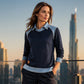 📢📢50%Rabatt!!!🎉✨Langarm-Sweatshirt für Damen mit Denim-Patchwork
