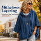 📢🎉50%Rabatt!!!🛍️✨Lässiges, lockeres Denim-Hoodie für Damen