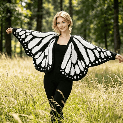 🍂🏷️Neue Herbstkollektion – 50 % Rabatt!!!✨Damen-Strickcardigan mit Schmetterlingsflügeln