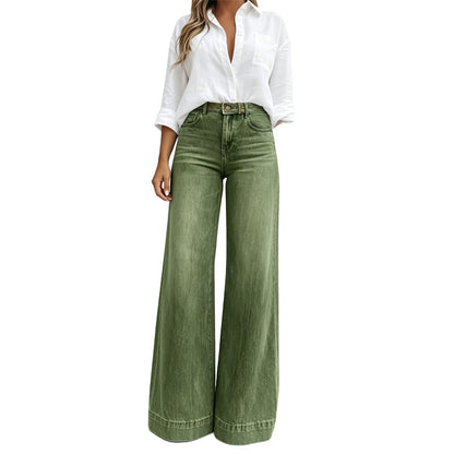 🏆 Verkaufsschlager – jetzt halber Preis! Beinverlängernde Wide-Leg Jeans