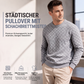 📢🎉50%Rabatt!!!🛍️✨Herren-Crewneck-Sweatshirt mit Schachbrettmuster