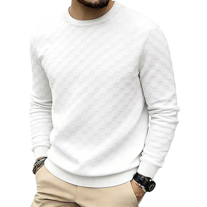 📢🎉50%Rabatt!!!🛍️✨Herren-Crewneck-Sweatshirt mit Schachbrettmuster