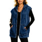 📢🎉50%Rabatt!!!🛍️✨Jeansweste mit Kapuze für Damen, lässige Jacke