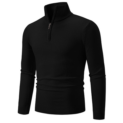 📢📢50%Rabatt!!!🎉✨Modischer Herrenpullover mit Stehkragen und Viertelreißverschluss
