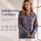 🧶 50 % RABATT | Lässig, gemütlich & vielseitig – Damen Karo-Cardigan mit Knopfleiste