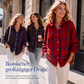 🧶 50 % RABATT | Lässig, gemütlich & vielseitig – Damen Karo-Cardigan mit Knopfleiste