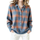 🧶 50 % RABATT | Lässig, gemütlich & vielseitig – Damen Karo-Cardigan mit Knopfleiste