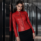 🧥 50 % RABATT | Markanter Moto-Look für jeden Tag – Damen Kunstlederjacke mit Reißverschluss