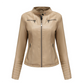🧥 50 % RABATT | Markanter Moto-Look für jeden Tag – Damen Kunstlederjacke mit Reißverschluss