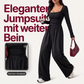 👗 50 % RABATT | Ein Teil, kompletter Look – Damen Jumpsuit mit Karreeausschnitt & weitem Bein