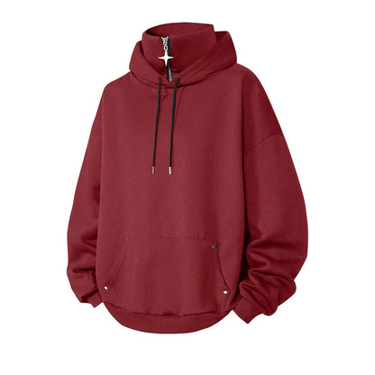 🍂 50 % RABATT | Mehr Schutz an kühlen Tagen – Herren Hoodie mit hohem Kragen & lockerer Passform