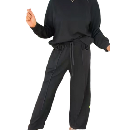 📢📢50%Rabatt!!!🎉✨Damen-Set aus Pullover-Sweatshirt und Weithosen