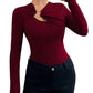 📢🎉50%Rabatt!!!🛍️✨Tailliertes Top mit Cut-Outs