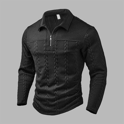 📢📢50%Rabatt!!!🎉✨Langarm-Half-Zip-T-Shirt für Herren