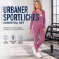 📢🎉50%Rabatt!!!🛍️✨Gestreept Damespak met Capuchon en Rits, Bestaande uit Capuchontrui en Broek