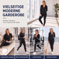 📢🎉50%Rabatt!!!🛍️✨Gestreept Damespak met Capuchon en Rits, Bestaande uit Capuchontrui en Broek