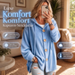 📢📢50%Rabatt!!!🎉✨Weite Kapuzen-Strickjacke aus Samt für Damen