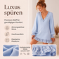 📢🎉50%Rabatt!!!🛍️✨Damen Strickkleid mit V-Ausschnitt und Laternenärmeln