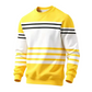 💞 Über 100.000 verkauft – der beliebteste Hit – jetzt zum halben Preis ！Gestreiftes Colorblock-Langarm-Sweatshirt für Herren
