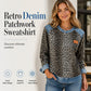 📢📢50% Rabatt!!! 🎉✨ Damen-Sweatshirt mit Leopardenmuster & Rundhalsausschnitt