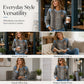 📢📢50% Rabatt!!! 🎉✨ Damen-Sweatshirt mit Leopardenmuster & Rundhalsausschnitt