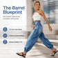 📢📢50% Rabatt!!! 🎉✨ High-Waist-Barrel-Jeans mit Stretch-Anteil für Damen