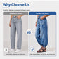 📢📢50% Rabatt!!! 🎉✨ High-Waist-Barrel-Jeans mit Stretch-Anteil für Damen