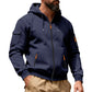 📢🎉50%Rabatt!!!🛍️✨Herren-Cargo-Jacke mit durchgehendem Reißverschluss und Kapuze