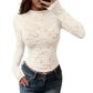 📢🎉50%Rabatt!!!🛍️✨Elegante Langarm-Spitzenshirts für Damen