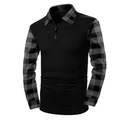 📢🎉50%Rabatt!!!🛍️✨Legeres Langarm-Halbzipphemd für Herren