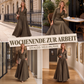 📢📢50%Rabatt!!!🎉✨Maxikleid mit Revers und Knopfleiste für Damen
