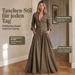 📢📢50%Rabatt!!!🎉✨Maxikleid mit Revers und Knopfleiste für Damen