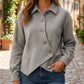 📢🎉50%Rabatt!!!🛍️✨Damen-Jacke mit unregelmäßigem schrägem Knopfverschluss