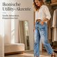 📢🎉50%Rabatt!!!🛍️✨Hochtaillierte, elastische Jeans mit geradem Bein für Damen