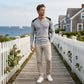 📢🎉50%Rabatt!!!🛍️✨Herren Henley-Shirt aus Waffelstrick im Color-Block-Design
