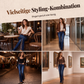 📢📢50%Rabatt!!!🎉✨Boho-bedruckte Retro-Schlagjeans für Damen