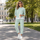 📢🎉50%Rabatt!!!🛍️✨Damen-Set im Fake-Two-Piece-Design aus Sweatshirt und Hose