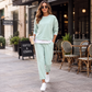 📢🎉50%Rabatt!!!🛍️✨Damen-Set im Fake-Two-Piece-Design aus Sweatshirt und Hose