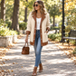 🧥🌸50%Rabatt!!!🛍️✨Damen Plüschjacke mit Revers und Patchwork-Design