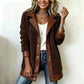 🧥🌸50%Rabatt!!!🛍️✨Damen Plüschjacke mit Revers und Patchwork-Design