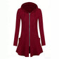 📢🎉50%Rabatt!!!🛍️✨Damen Kapuzenjacke mit Reißverschluss, mittellang