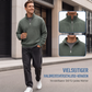 📢🎉50%Rabatt!!!🛍️✨Herren-Sweatshirt mit entspannter Passform, Halbreißverschluss und Waffelstruktur