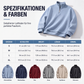 📢🎉50%Rabatt!!!🛍️✨Herren-Sweatshirt mit entspannter Passform, Halbreißverschluss und Waffelstruktur