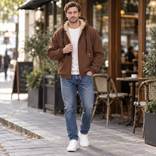 📢🎉50%Rabatt!!!🛍️✨Warmes Kapuzenpullover mit Reißverschluss für Herren