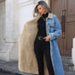 📢🎉50%Rabatt!!!🛍️✨Langer, warmer gefütterter Jeansmantel für Damen
