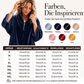 📢🎉50%Rabatt!!!🛍️✨Samt-Oberteil mit 3/4-Ärmeln und Halb-Reißverschluss für Damen