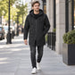 📢🎉50%Rabatt!!!🛍️✨Herren-Windbreaker-Trenchcoat mit Kapuze, mittlere Länge