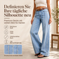 📢🎉50%Rabatt!!!🛍️✨Damen-Stretch-Weitbeinjeans mit roher Kante