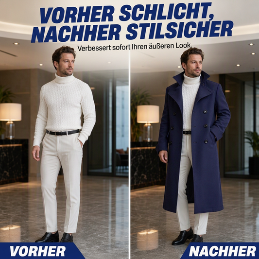 📢🎉50%Rabatt!!!🛍️✨Eleganter, hochwertiger warmer Mantel für Herren